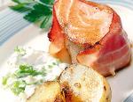  MEDALLONES DE SALMÓN CON TOCINO