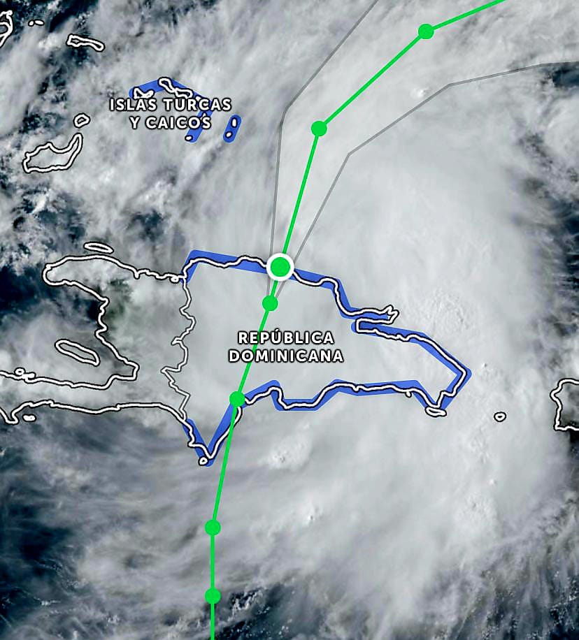 Se esperan fuertes aguaceros en la provincia Puerto Plata por efectos de la tormenta Franklin