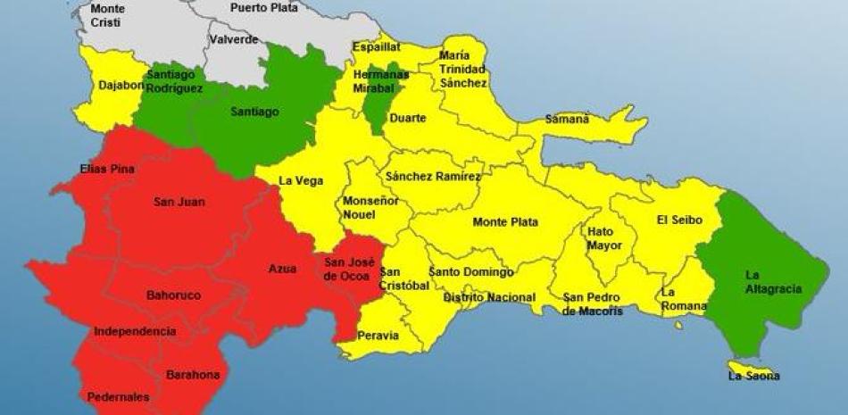  Incrementan a 29 las provincias bajo alerta