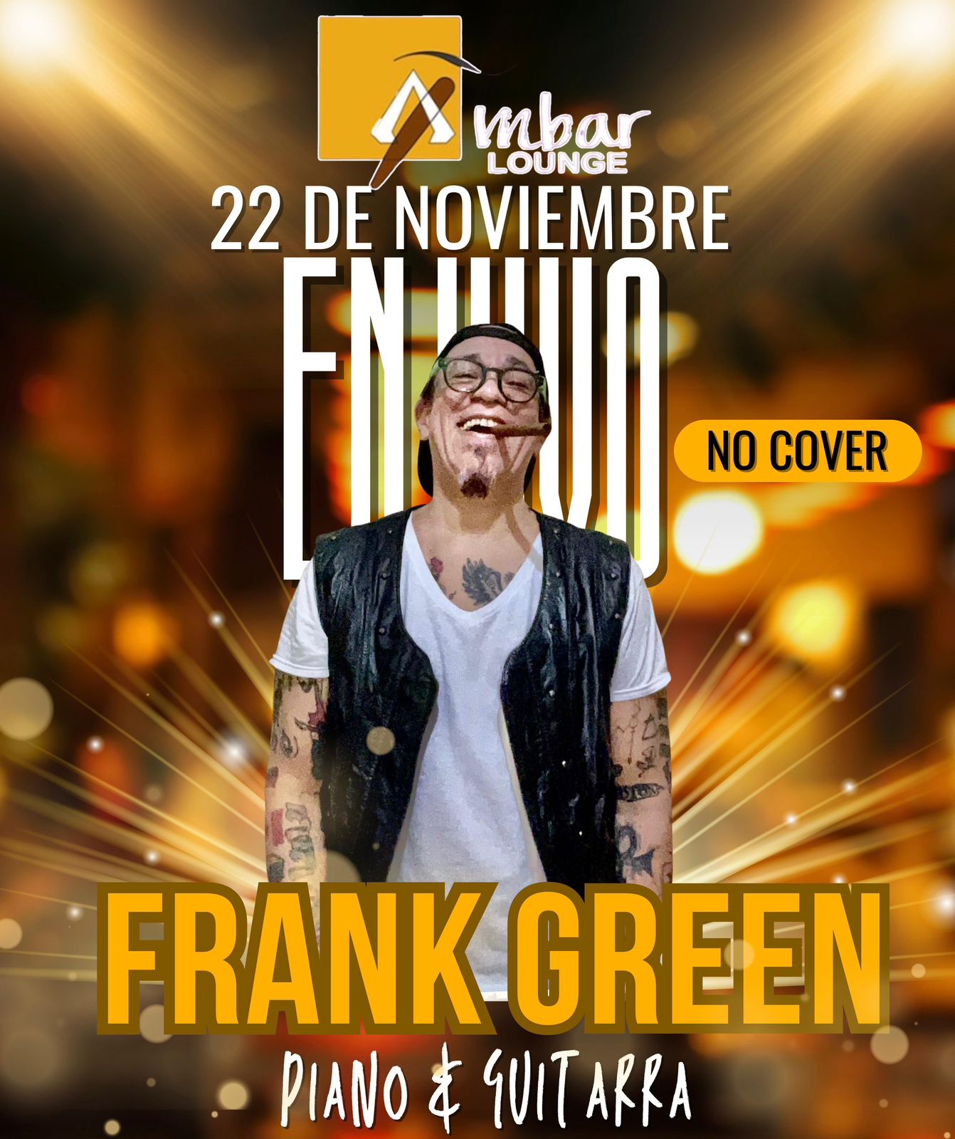Frank Green en Vivo: Una Noche de Música y Estilo en Ámbar Lounge