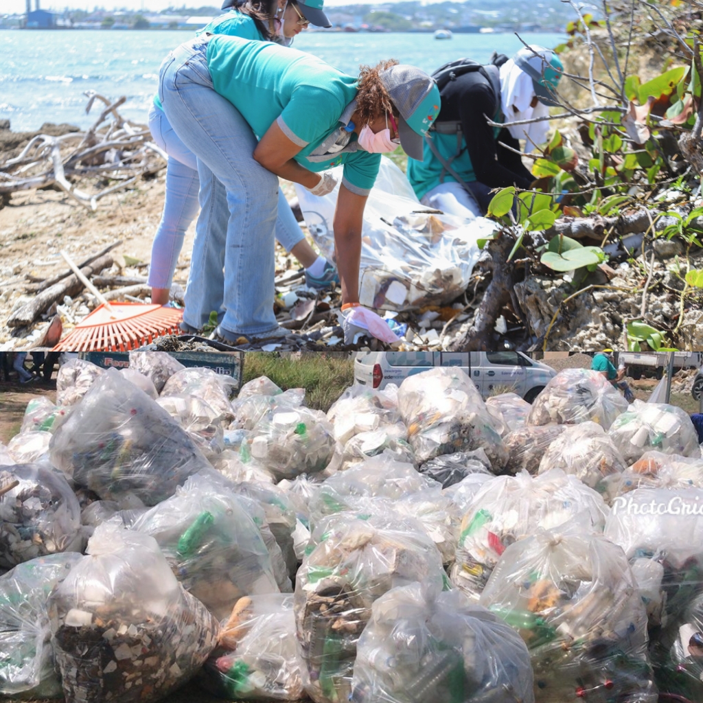 Realizan jornada de limpieza en playa Costámbar de Puerto Plata, recolectan varias toneladas de basura