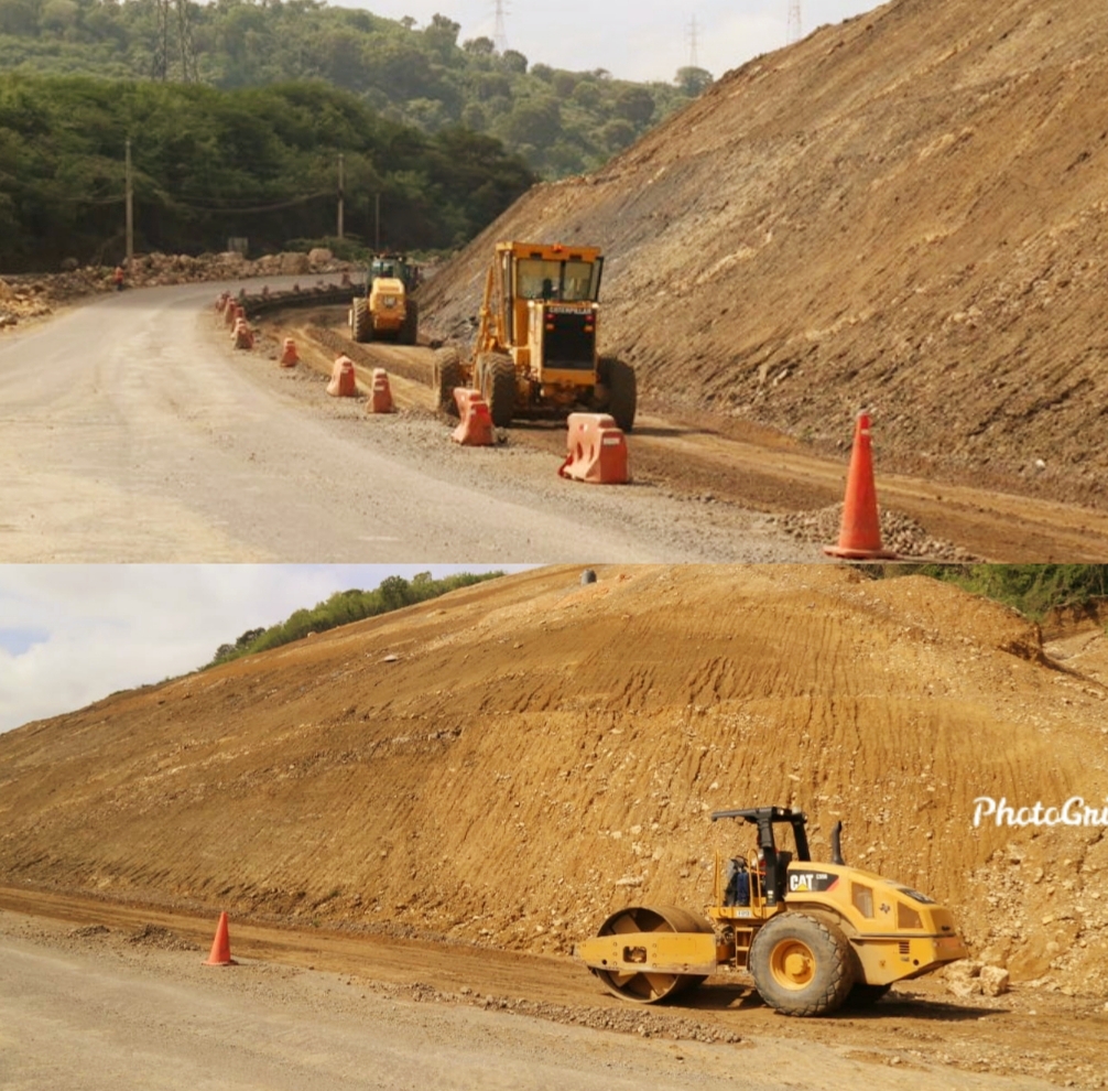 ¡Ojalá no sea un aguaje más! Tras visita de presidente Medina aceleran trabajos de reconstrucción en carretera Puerto Plata-Navarrete
