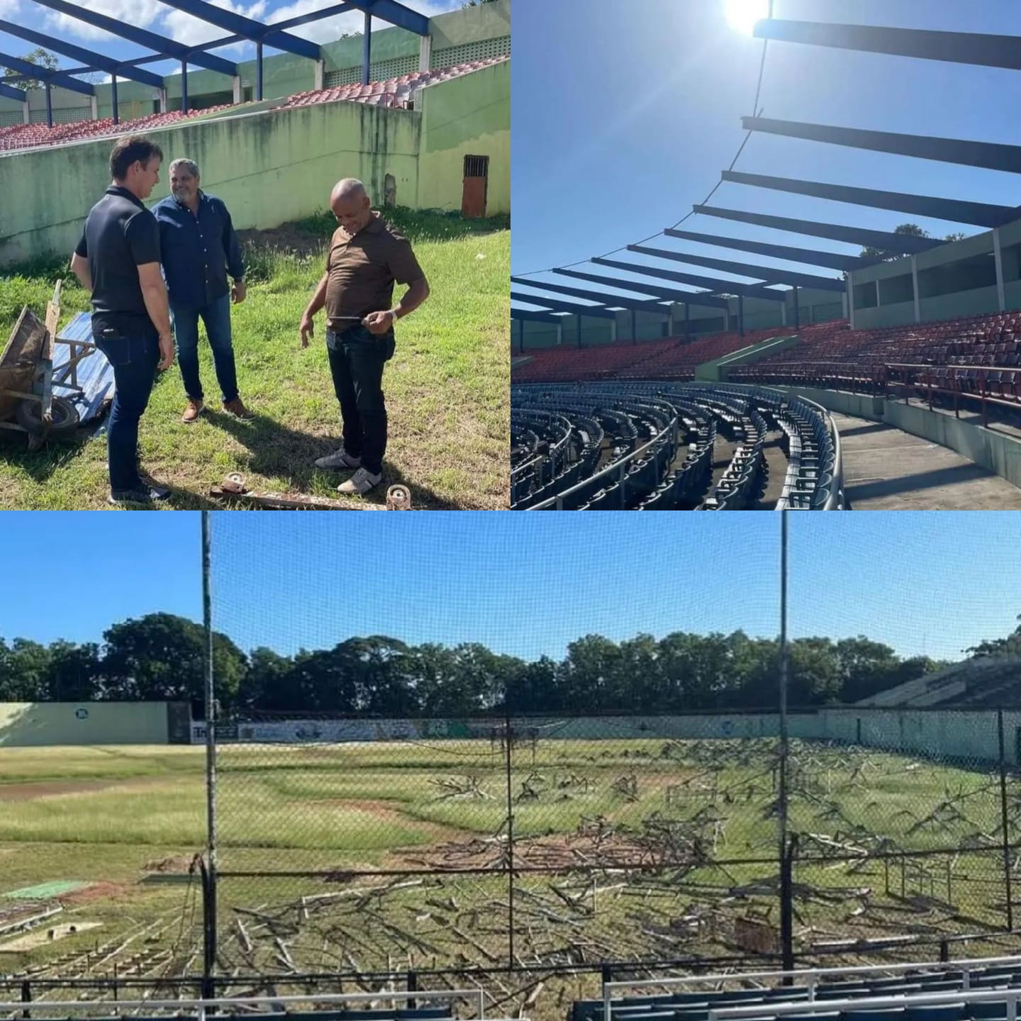 Comisionado de béisbol inspecciona trabajos remozamiento Estadio José Briceño de Puerto Plata
