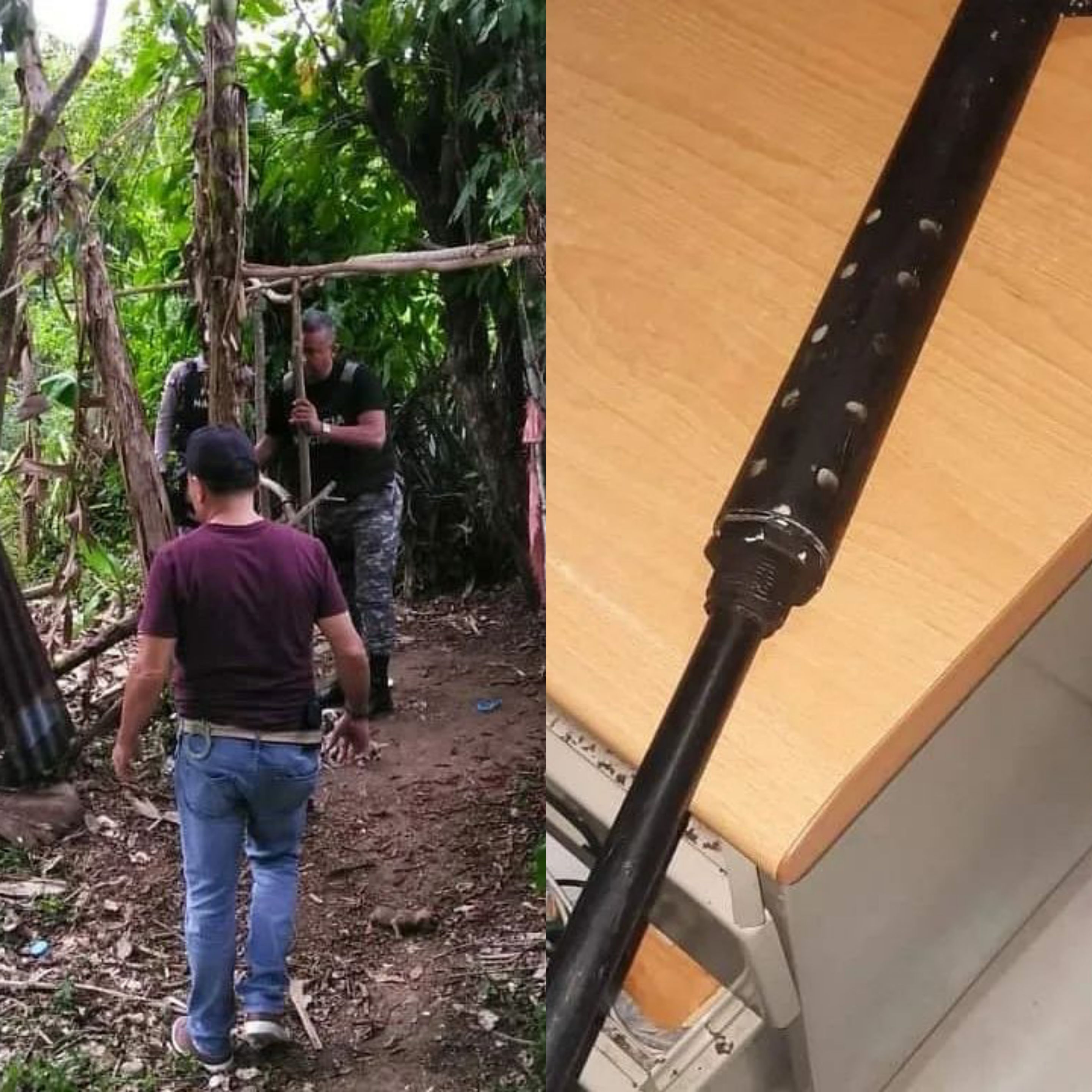 Policía desmantela punto de drogas en comunidad de Altamira y ocupa fusil de fabricación casera