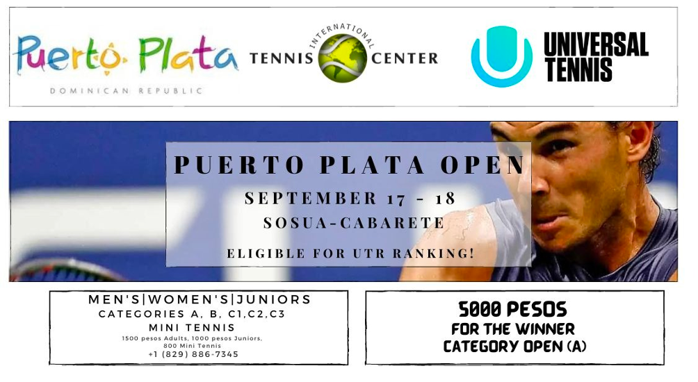 Anuncian celebración del torneo de tenis de campo Puerto Plata Open