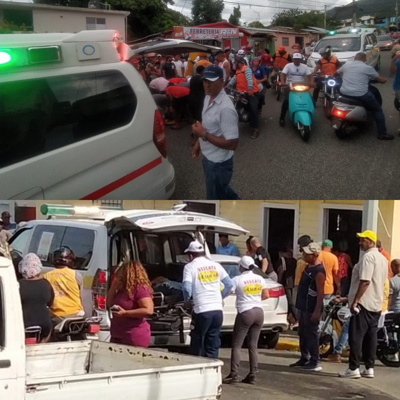 Accidentes de motocicletas ocurridos por separado dejan dos jóvenes lesionados en Puerto Plata 