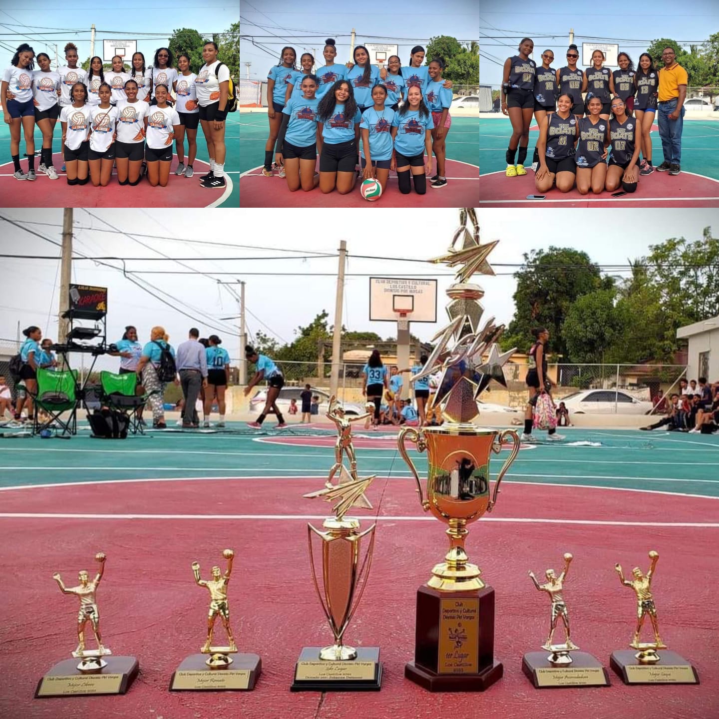 Realizan I Torneo de Voleibol Femenino en comunidad Los Castillos de Sosúa