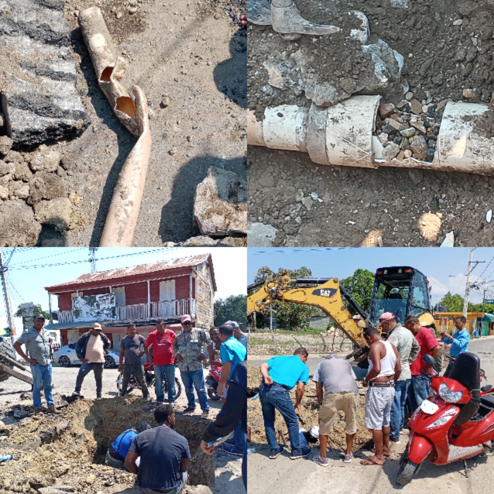  Solucionan obstrucción en acueducto de Estero Hondo que impedía servicio de agua llegara a población