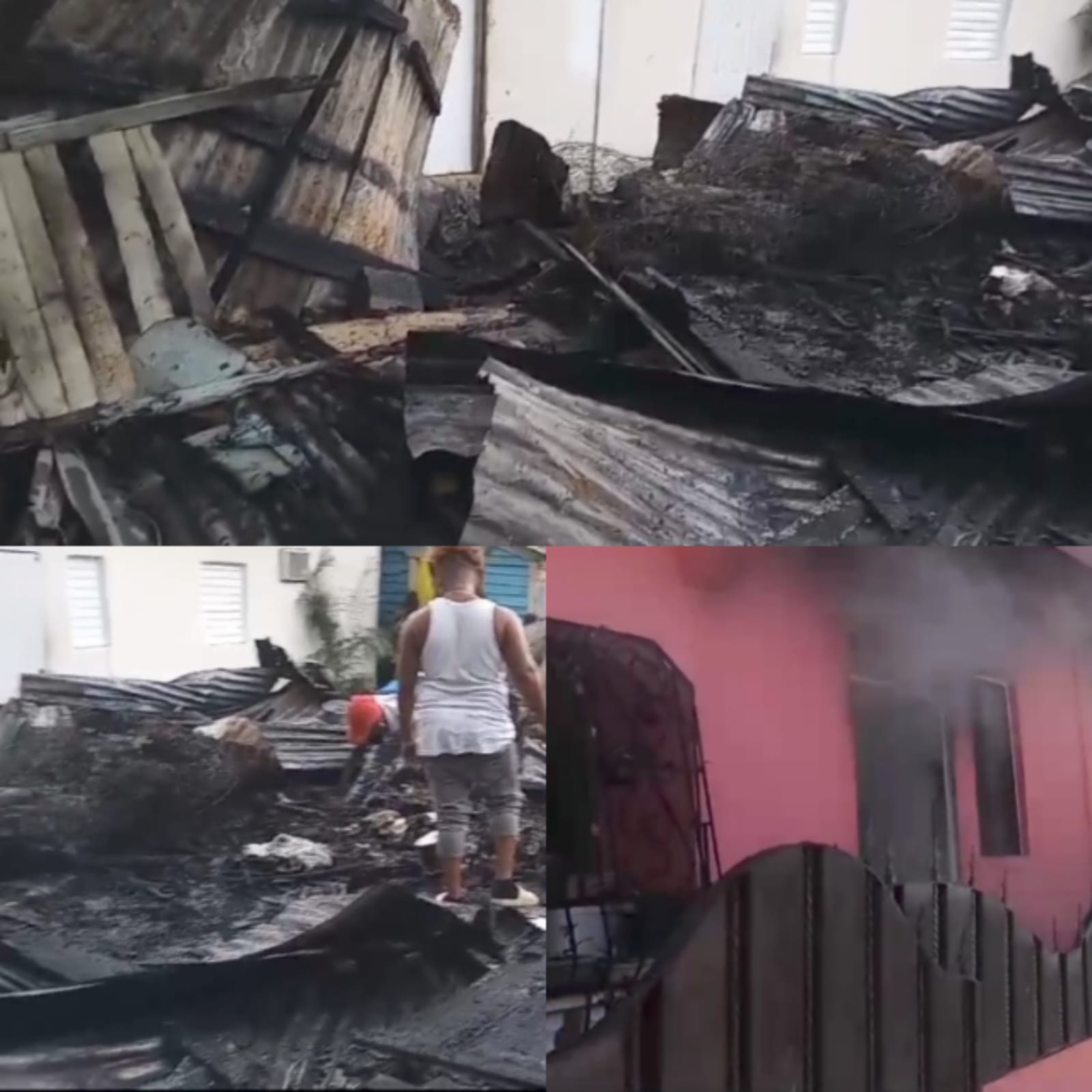    Incendio destruye 4 casuchas en populoso sector de Puerto Plata, no hubo lesionados   