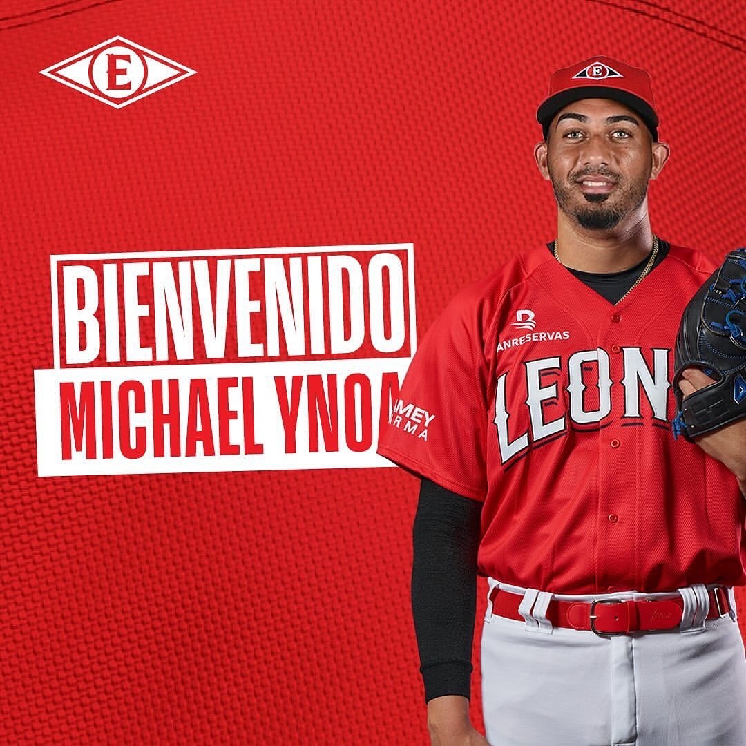 Lanzador puertoplateño Michael Ynoa es firmado por los Leones del Escogido