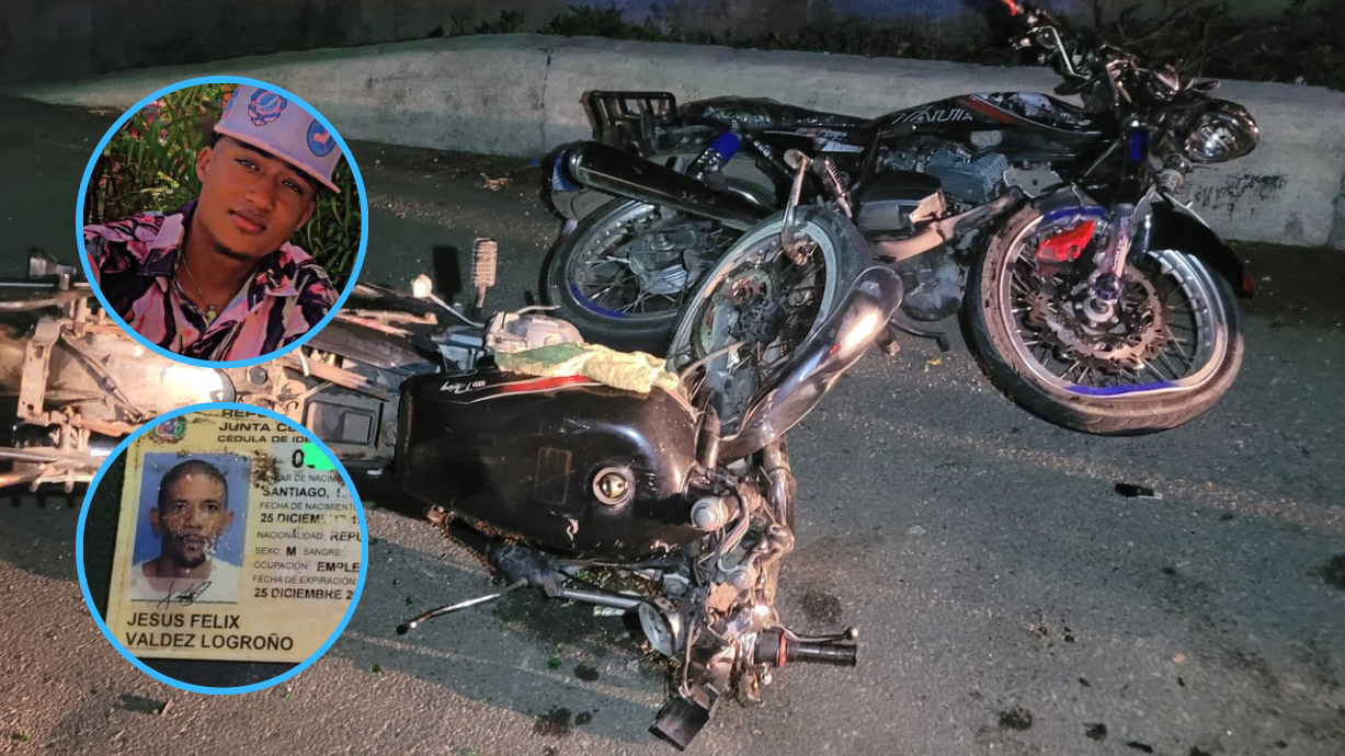    Mueren dos hombres al chocar motocicletas que conducían en carretera de Puerto Plata   
